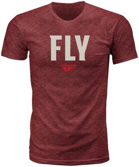 352-01522x Fly Racing Wfh Tee Red Heather 2x - Premium Cotton-polyester Blend