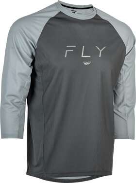 352-8133x Fly Racing Adult Ripa 3/4 Sleeve Jersey Grey/light Grey X-large