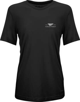 356-0050m Fly Racing Fits Womens Motto Tee Black Medium - Comfortable Loose Fit