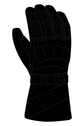 363-3940xs Fly Racing Xs Glacier Gloves Black