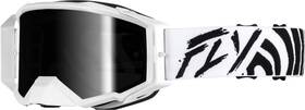 37-5515 Fly Racing Zone Fits Elite Goggle Black/white With Black Mirror/smoke Lens 37-5515 Fly Racing Zone Fits Elite Goggle Black/white With Black Mirror/smoke Lens