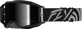 37-5516 Fly Racing Zone Fits Elite Goggle Grey/black With Black Mirror/smoke Lens