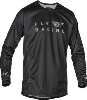 376-050ym Fly Racing Youth Radium Jersey Black/grey Medium