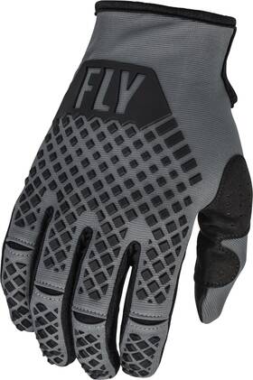 376-410yl Fly Racing Lg Youth Kinetic Gloves 2023 Dark Grey/black