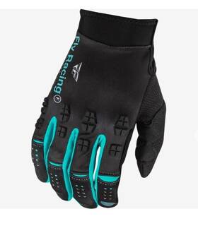 377-114l Fly Racing Evolution Dst Se Strobe Gloves Black/electric Blue Lg