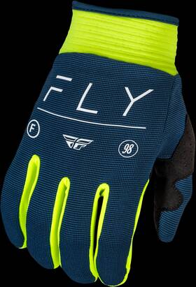 377-912y2xs Fly Racing 2xs 2024 Youth F-16 Gloves Navy/hi Vis/white