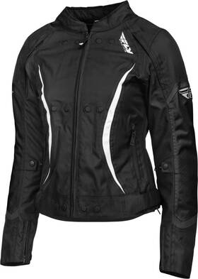477-7042xs Fly Racing Womens Butane Jacket Black/white X-small 477-7042xs Fly Racing Womens Butane Jacket Black/white X-small