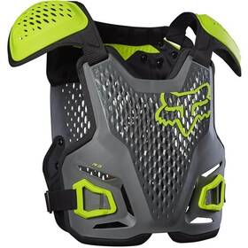 24017-330-lxl Fox Racing R3 Roost Deflector Grey/flo Yellow Sz L/xl