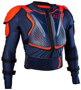 24018-007-xl Fox Racing Titan Sport Mx Offroad Protective Jacket Navy Blue/orange Xl 24018-007-xl Fox Racing Titan Sport Mx Offroad Protective Jacket Navy Blue/orange Xl