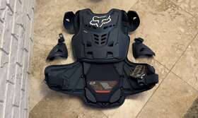 24814-007-s Fox Racing 24814-007-s/m Mens Raptor Vest Ce Chest Gaurd Small Navy Style#24019