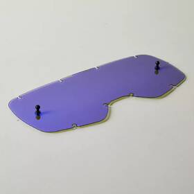 25373-002-os Fox Racing Youth Airspace Main Vls Goggles Blue Chrome Lexan Lens