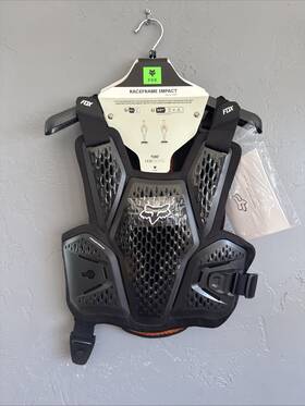 26562-001-s Fox Racing 26562-001-s/m Black Raceframe Impact Soft Back Motocross Guard Offroad Motox S/m