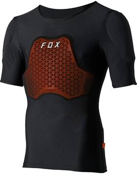 27426-001-s Fox Racing Baseframe Pro Short Sleeve Chest And Back Guard Black 27426-001