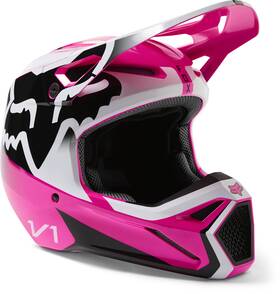 29729-170-ym Fox Racing Youth V1 Leed Helmet Dot/ece Pink 29729-170
