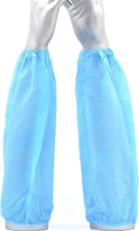 13060-100 G & F Products 100 Pieces Of Arm Sleeves Made Non-woven Fiber Sleeve Fits All Blue