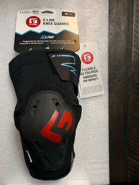 G-form 847631056408 New E-line Knee Guards Black Medium