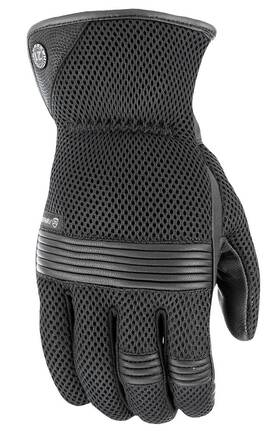 489-0001s Highway 21 Black Turbine Mesh Gloves Sm