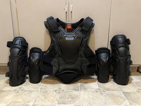 2701-0932 Icon Field Armor 3 Set Vest Knee Elbow Guards S/m