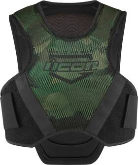 2702-0278 Icon Field Armor Softcore Vest Medium - Large Green Camo