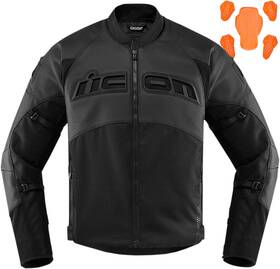 2810-3660 Icon Contra 2 Leather Perforated Jacket Sm Stealth