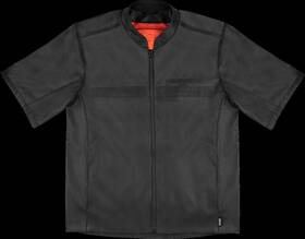 2820-6761 Icon Short Track Jacket With Fits D30 Viper Back Protector - Black Size Small