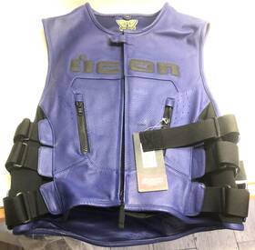 2830-0051 Icon Oem Genuine Ride P/n Regulator Vest Blue L-xl New
