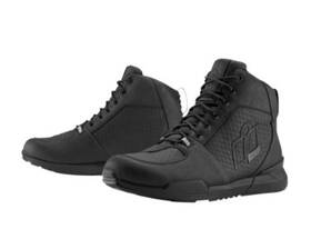3403-1063 Icon Inch Tarmac Wp Motorcyle Boots Street Footwear Waterproof Mens. Black