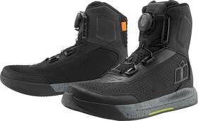 3403-1260 Icon Overlord Vented Ce Motorcycle Boots - Size 9.5 Black