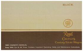 Jegs 90988 Owners Manual For 1980 Buick Century Regal Original Reprint