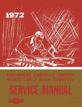 Jegs 91215 Chassis Service Manual For 1972 Chevrolet Full Size Camaro Chevelle