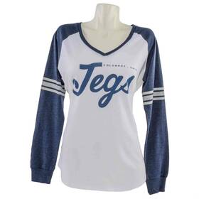 Jegs Apparel And Collectibles 18242 Ladies Game V-neck Tee Medium