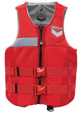 Wjp-21238-rd-xs Jetpilot Fleet Mens Neoprene 2-buckle Pfd Vest Red Size Xs