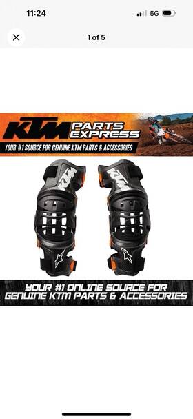 3pw200012804 Ktm Bionic 10 Knee Brace Large Pair