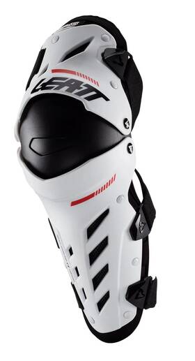 Leatt 009554027093 Dual Axis Youth Knee Guards White