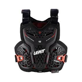 5026011811 Leatt 009556577695 Junior Chest Protector 4.5 Hybrid - Black Large/x-large
