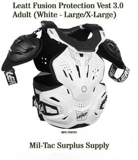 Leatt 009698992691 Fusion Protection Vest 3.0 Adult White - Large/x-large