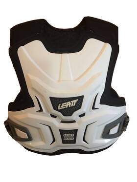 0500030244 Leatt Chest Protector Junior/youth Motocross Body Armour White Free Shipping