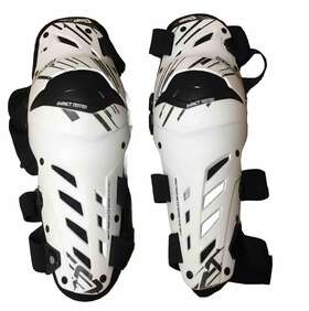 212774 Leatt Black And White Knee Guard Dual Axis Size L/xl #212774