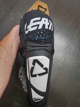 5019400740 Leatt Nwt Knee And Shin Guard 3df Hybrid Ext L/xl Awesome Item