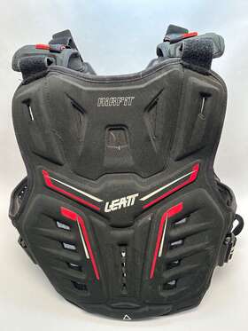 502213121 Leatt Airfit Chest Protector Motocross Dirtbike Offroad Size L Large Black Red