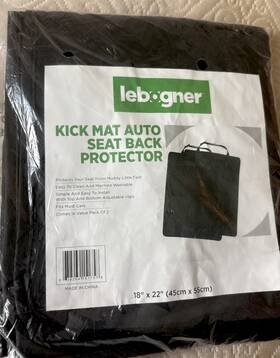 Lebogner 638264151758 Kick Mat Auto Seat Back Protector