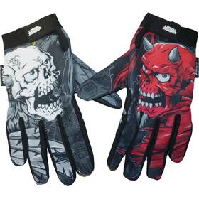 Gl15021xl Lethal Threat Black/white/red Good N Evil Gloves Xl