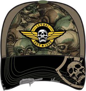 Ht82017 Lethal Threat Mens Army Skull Hat