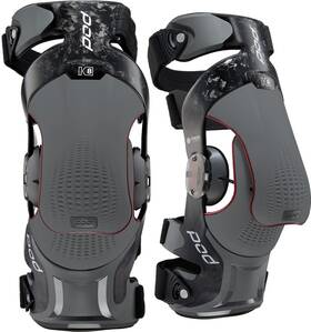 K830-cdk-pr-lg Pod K8 3.0 Knee Braces - Pairs Lg Gray