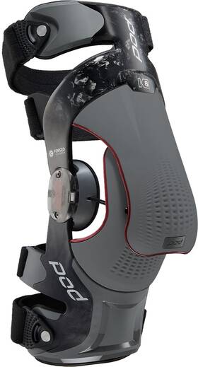 K830-cdk-rt-lg Pod K8 3.0 Knee Braces - Right Lg Gray