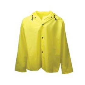 27001-00-1-yel-l Radians Tuff Wear Jacket With Attached Hood