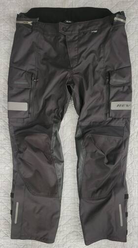 Fpt095 Revit Revftit Offtrack Xxl Short Black Motorcycle Overpant Knee And Hip Armor Reflective