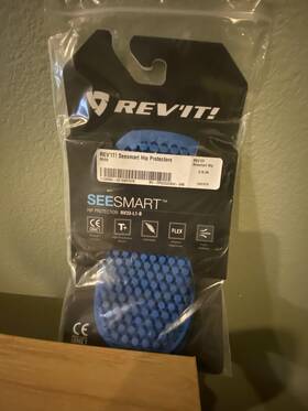 Rv33 Revit Seesmart Hip Protectors Armor Nip Pair Blue New