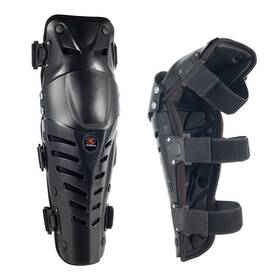 20180320-2 Ridbiker Motorcycle Shin Guards Protective Gear Leg Armor Dual Axis Pivoting Knee Hard