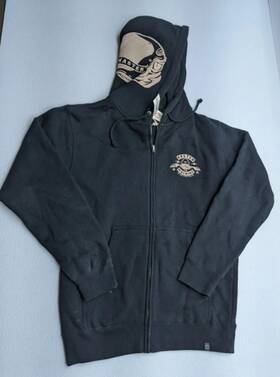 Rd7342 Rsd Roland Sands Design Master Machine Black Zip Hoody